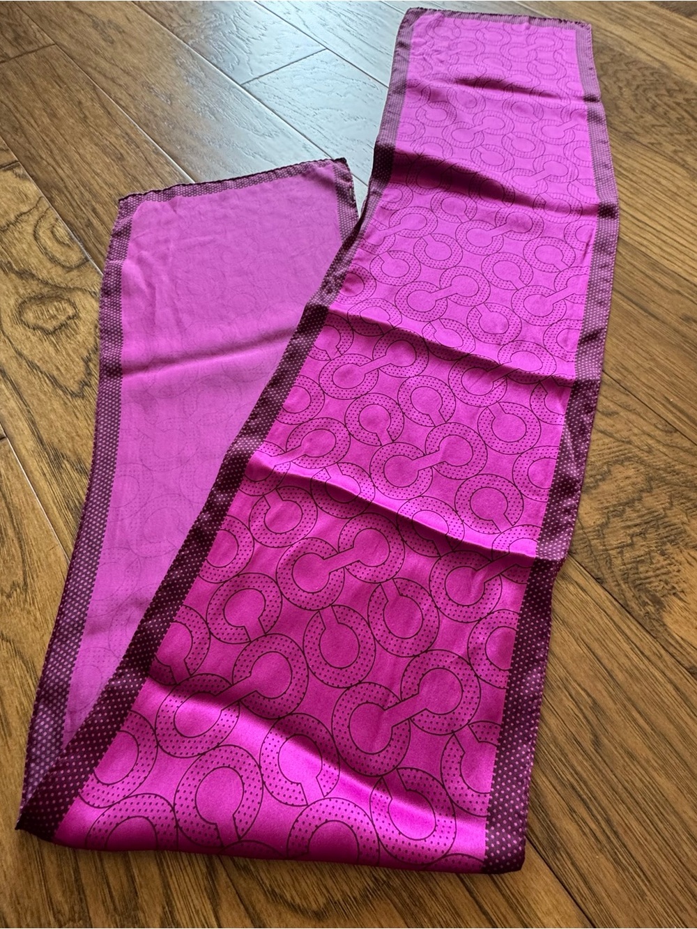 Coach Patterned Scarf - Picture 6 of 6